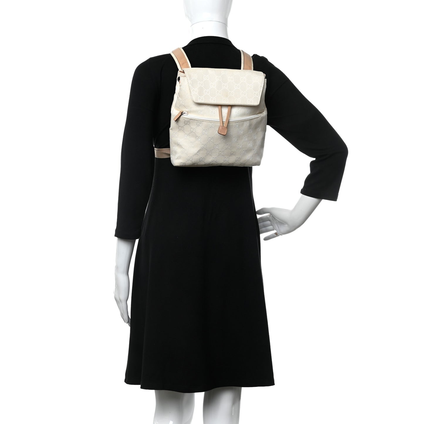 Nylon Monogram Backpack Off White