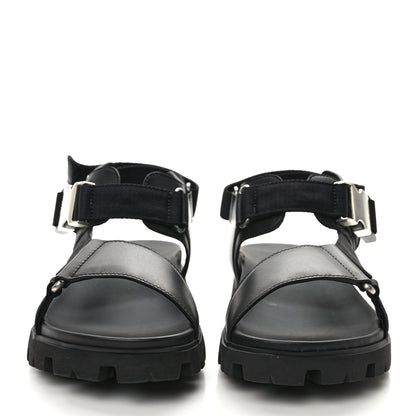 Prada Re-Nylon Sporty Tape Mens Sandals 6 Black 2 of 8