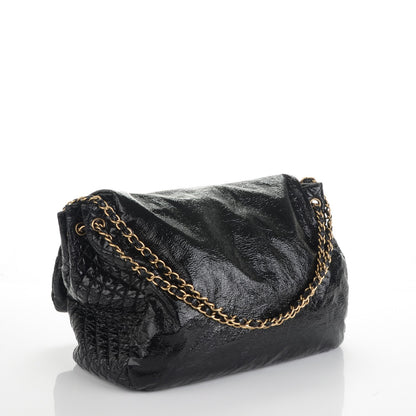 Chanel Vinyl XXL Rock and Chain Flap Black 3 of 7