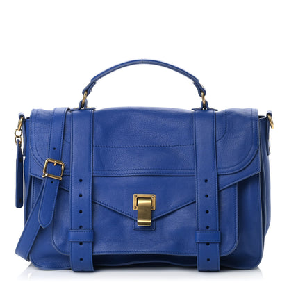 Proenza Schouler Lambskin Medium PS1 Satchel Royal Blue 1 of 11
