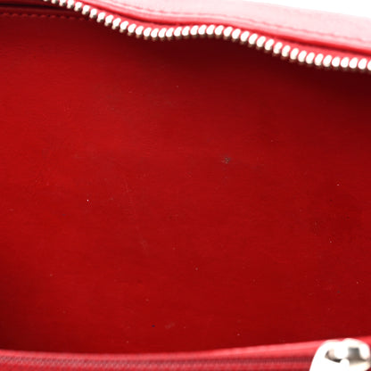 Chanel Lambskin Quilted Medium CC Filigree Vanity Case Dark Red 14 of 25