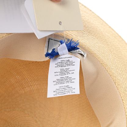 Hermes Straw Brides De Gala Panama Carrousel Hat 56 Naturel Multicolore 9 of 11