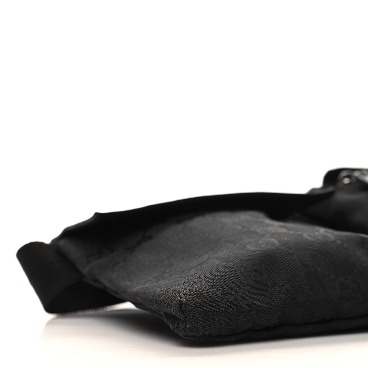 GG Monogram Double Pocket Belt Bag Black