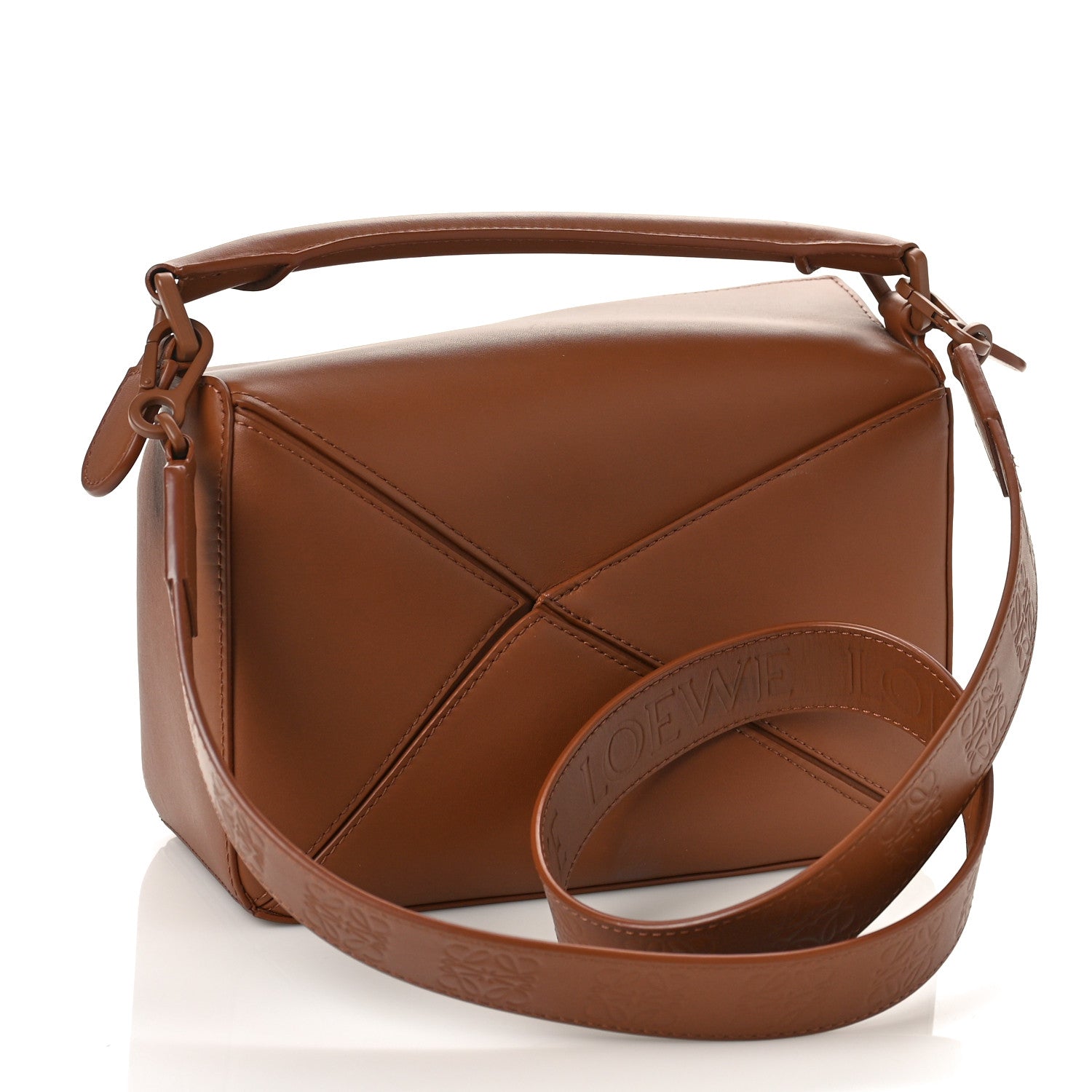 Loewe Satin Calfskin Small Puzzle Bag Pecan 3 of 8