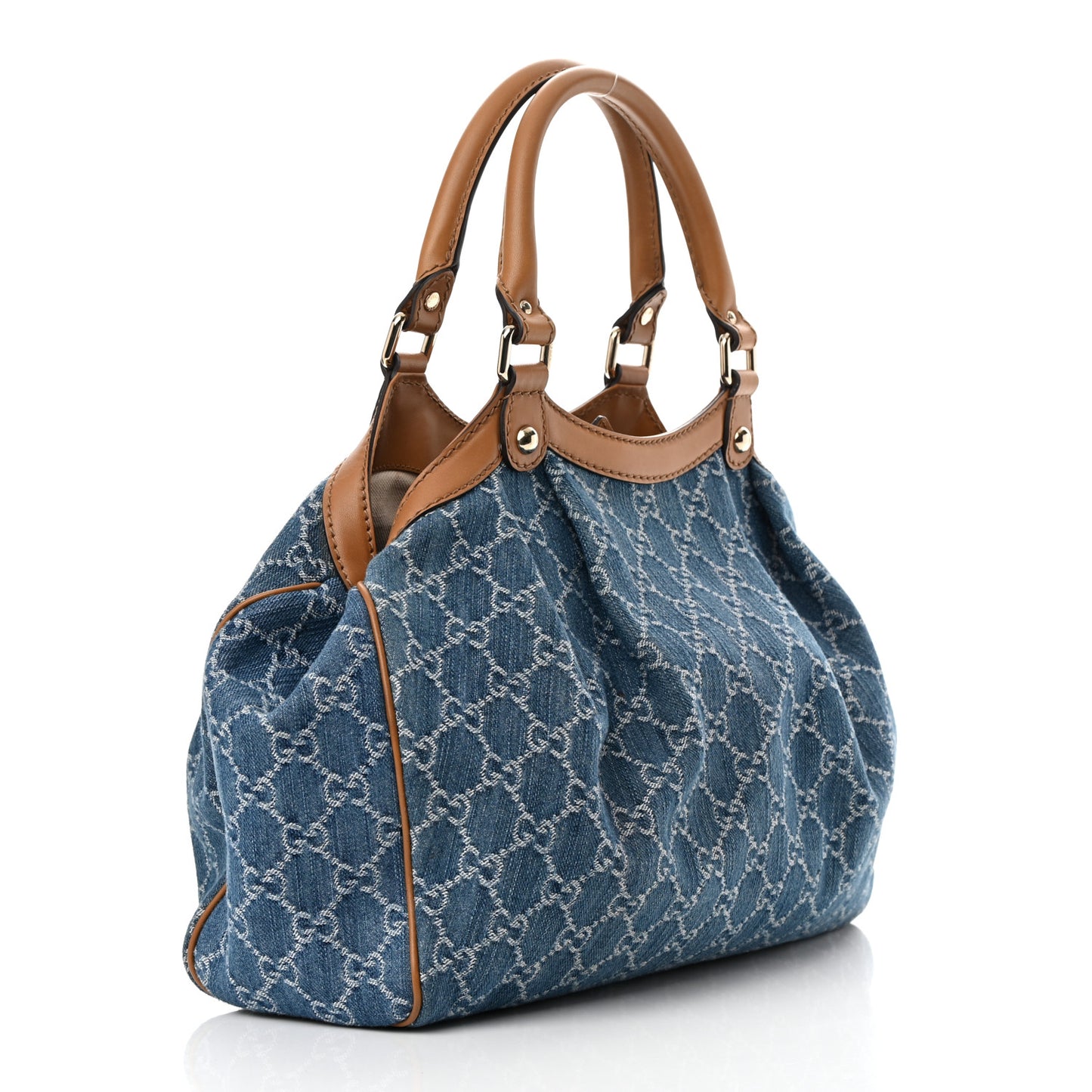 Denim Monogram Medium Sukey Tote Blue