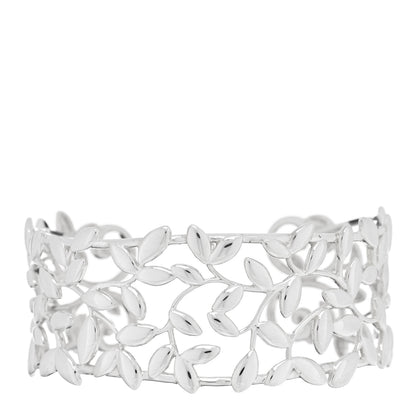 Tiffany Sterling Silver Paloma Picasso Olive Leaf Cuff Bracelet 1 of 3