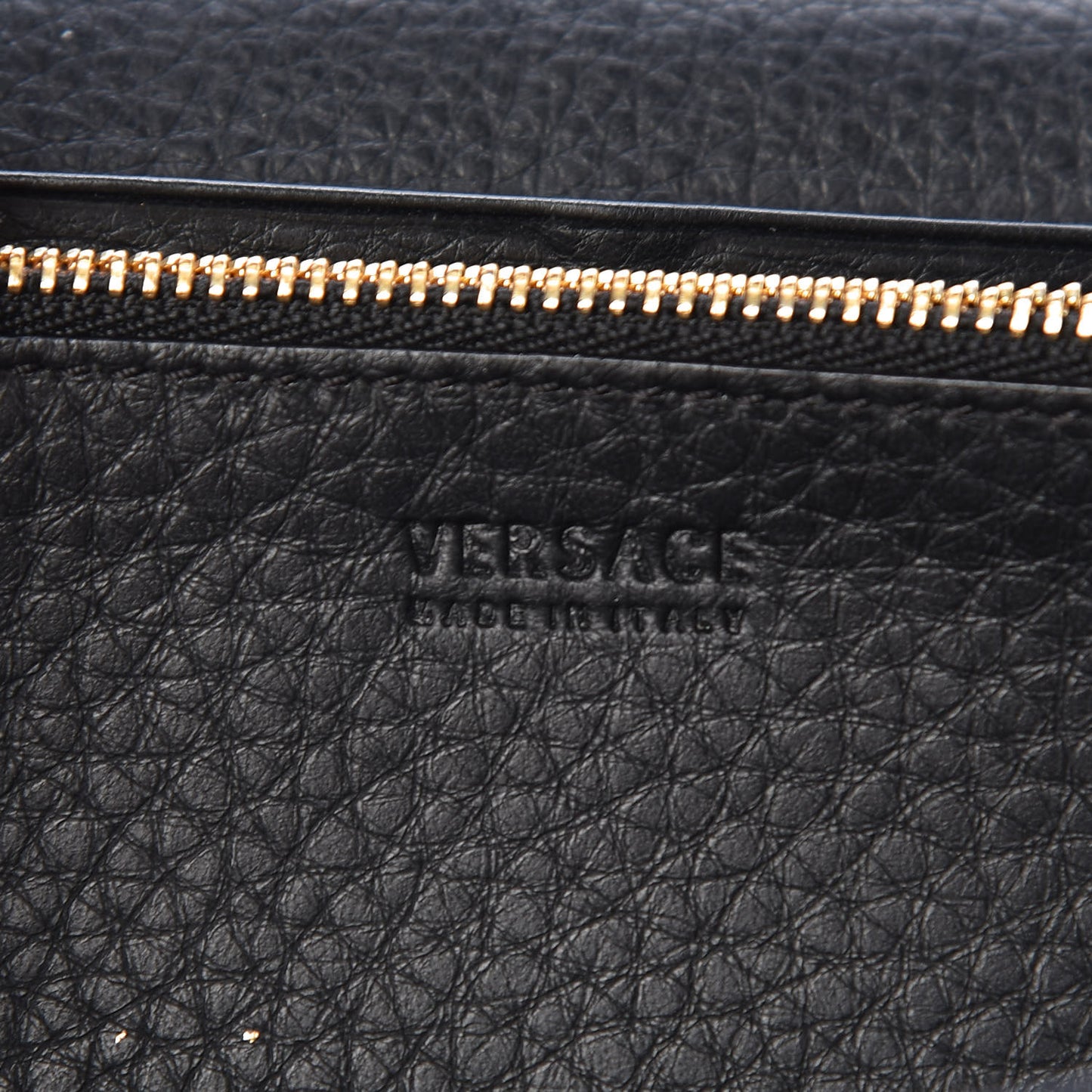 Grained Calfskin Continental Wallet Black