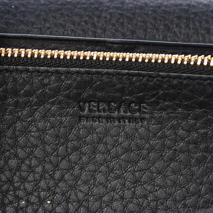 Versace Grained Calfskin Continental Wallet Black 7 of 14