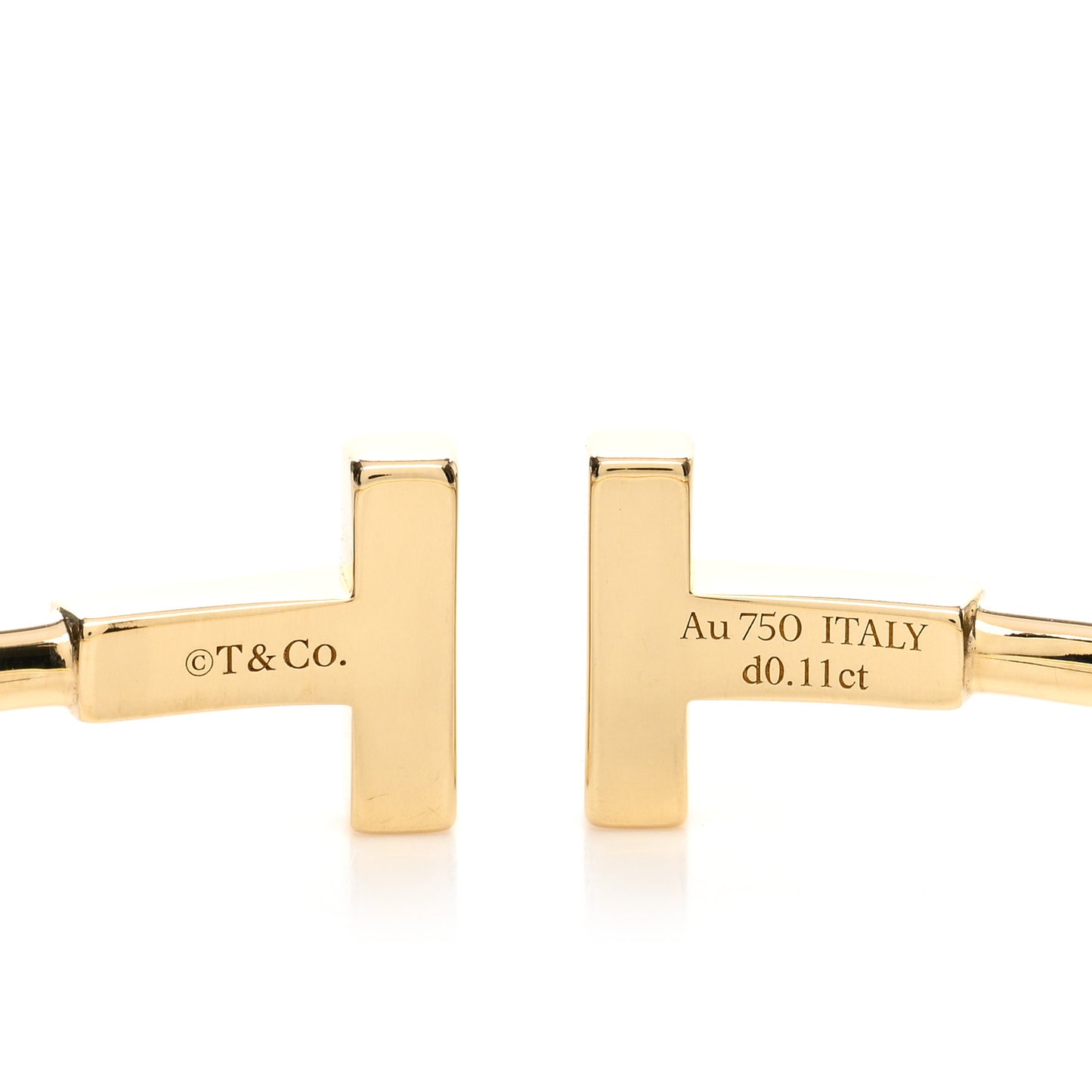18K Yellow Gold Diamond Mother of Pearl T Wire Bracelet