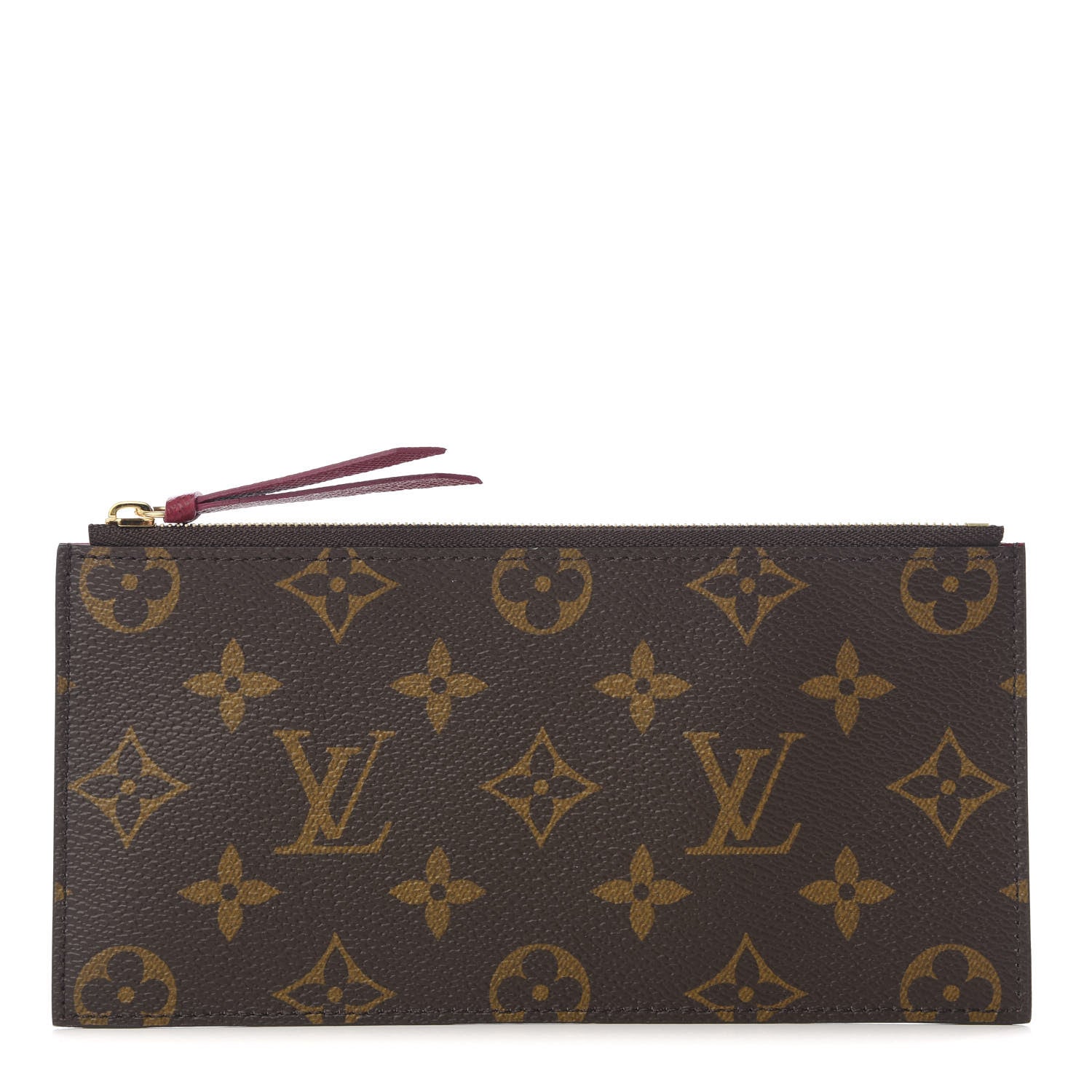 Louis Vuitton Monogram Felicie Chain Wallet Zippered Insert Fuchsia 1 of 6