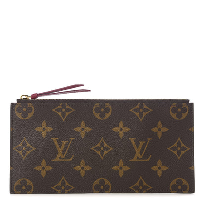 Louis Vuitton Monogram Felicie Chain Wallet Zippered Insert Fuchsia 1 of 6