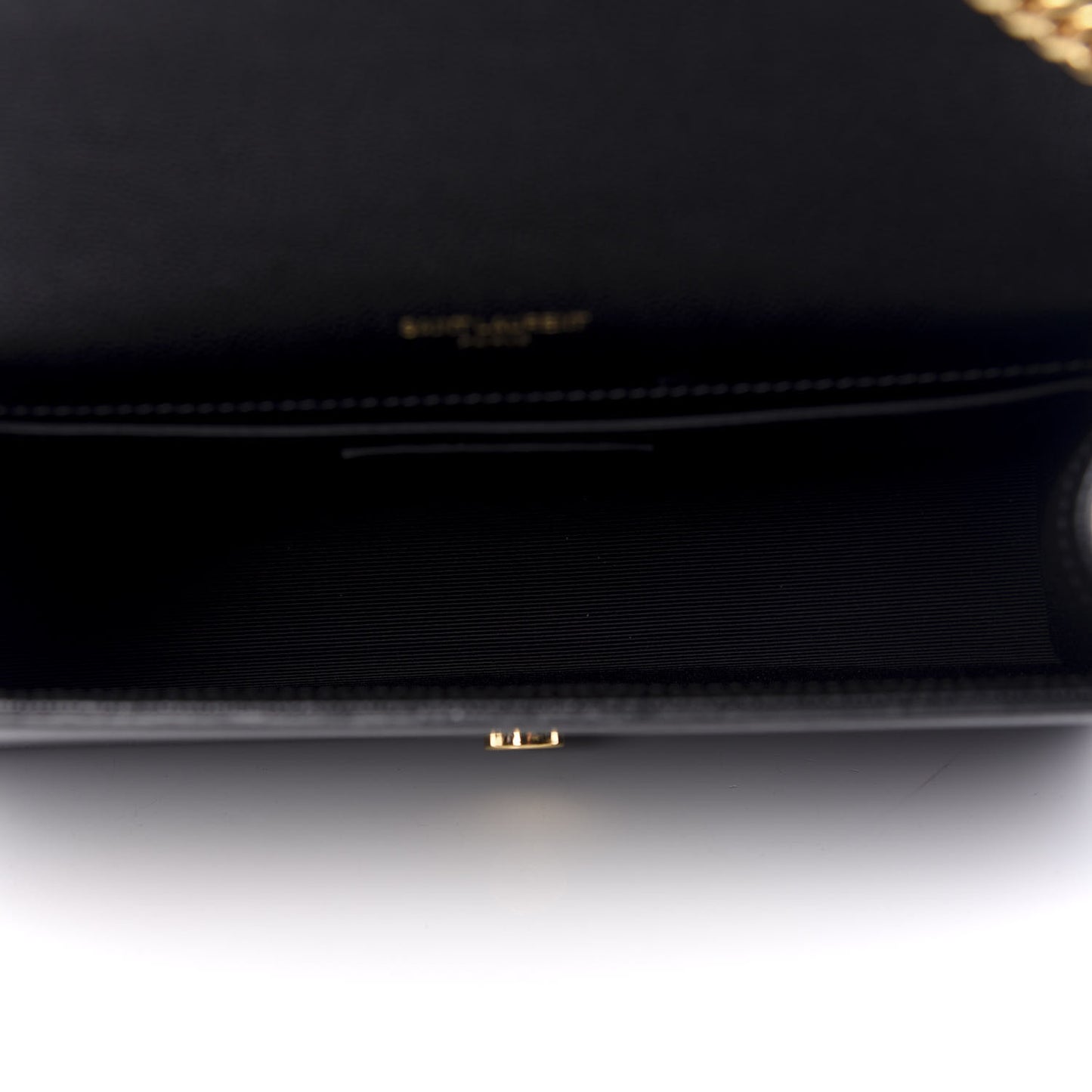 Grain De Poudre Medium Classic Monogram Kate Satchel Black