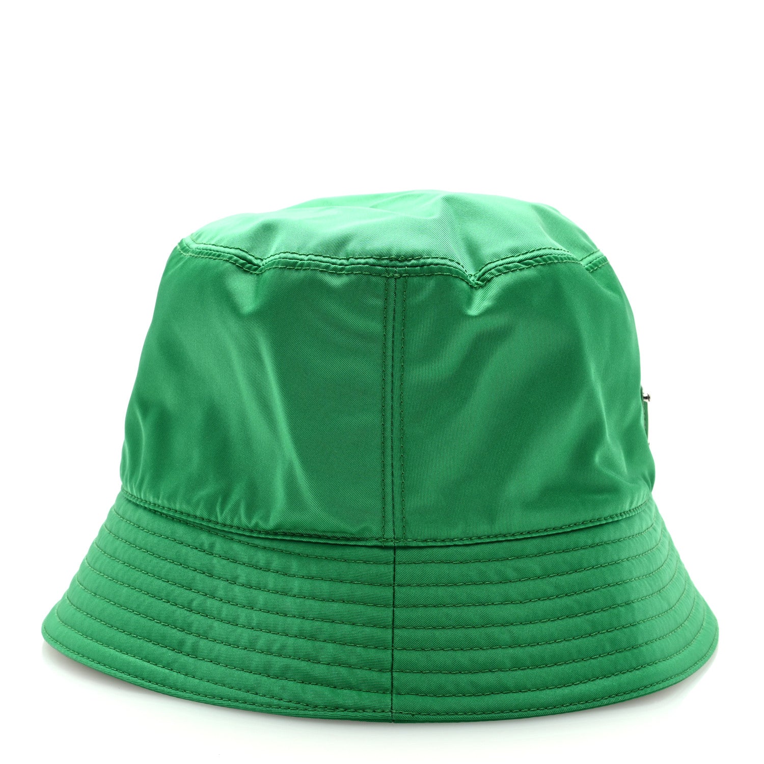 Prada Re-Nylon Metal Triangle Logo Mens Bucket Hat M Menta 5 of 7