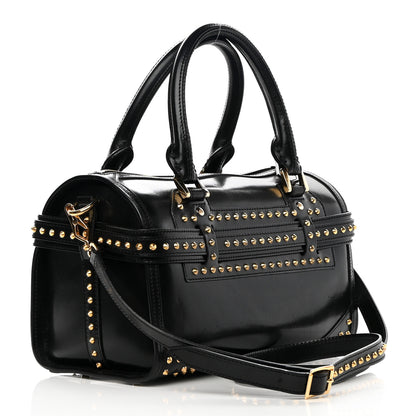 Burberry Polished Bridle Calfskin Studded Bag Black 3 of 17