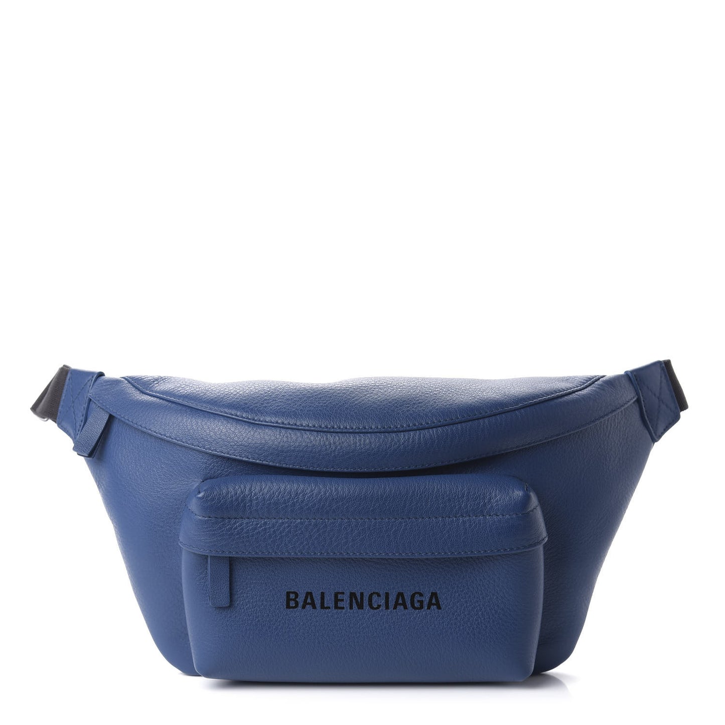 Smooth Calfskin Logo Large Everyday Beltpack Peacock Blue Black