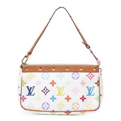 Louis Vuitton Monogram Multicolor Pochette Accessories White 1 of 13