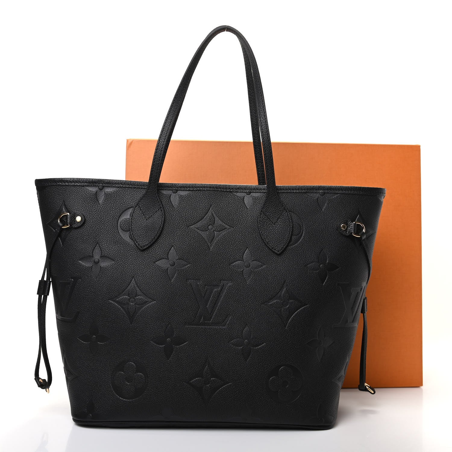 Louis Vuitton Empreinte Monogram Giant Neverfull MM Black 9 of 9