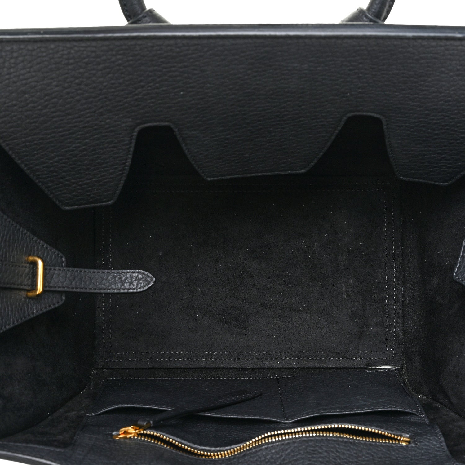 Celine Crisped Calfskin Mini Tie Knot Tote Black 5 of 16