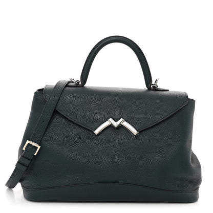 Moynat Taurillon Blush Calfskin Gabby MM Peacock 1 of 11