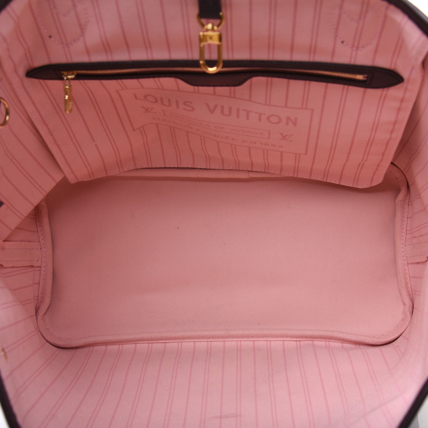 Louis Vuitton Damier Ebene Neo Neverfull MM Rose Ballerine 5 of 15
