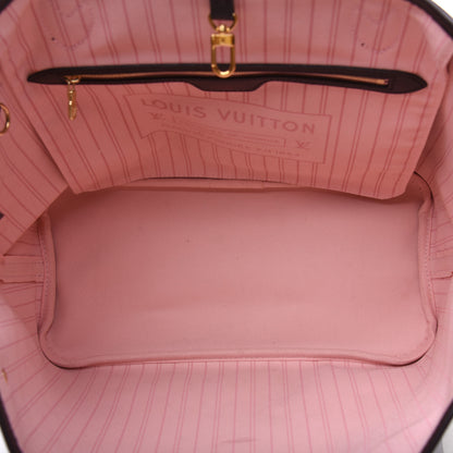 Louis Vuitton Damier Ebene Neo Neverfull MM Rose Ballerine 5 of 15