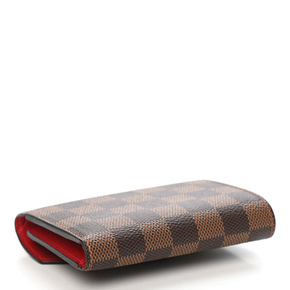 Louis Vuitton Damier Ebene Victorine Wallet Red 4 of 8