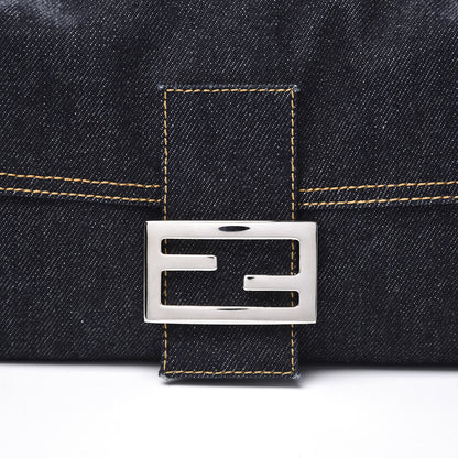 Fendi Denim Baguette Blue 8 of 8
