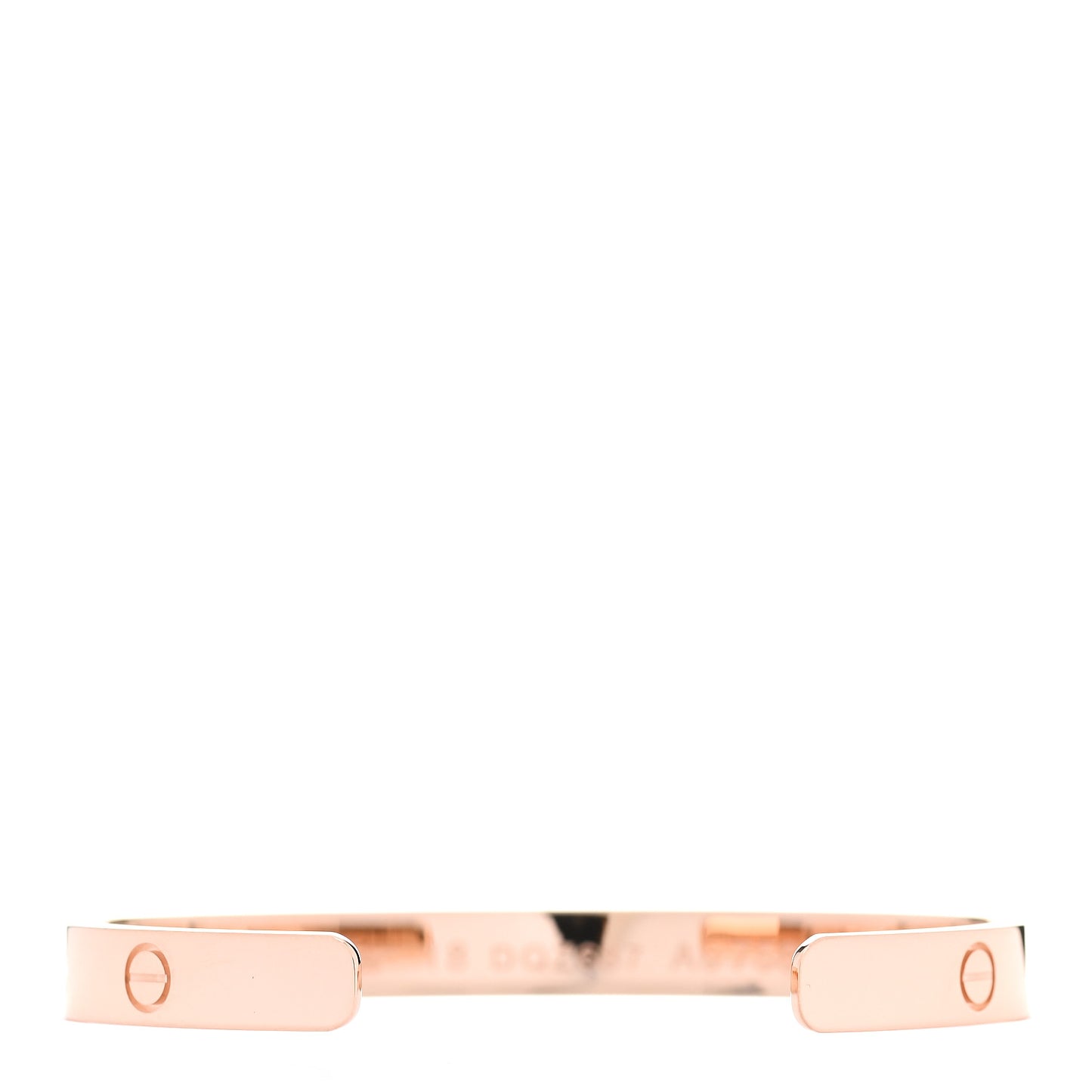 18K Pink Gold LOVE Cuff Bracelet 18