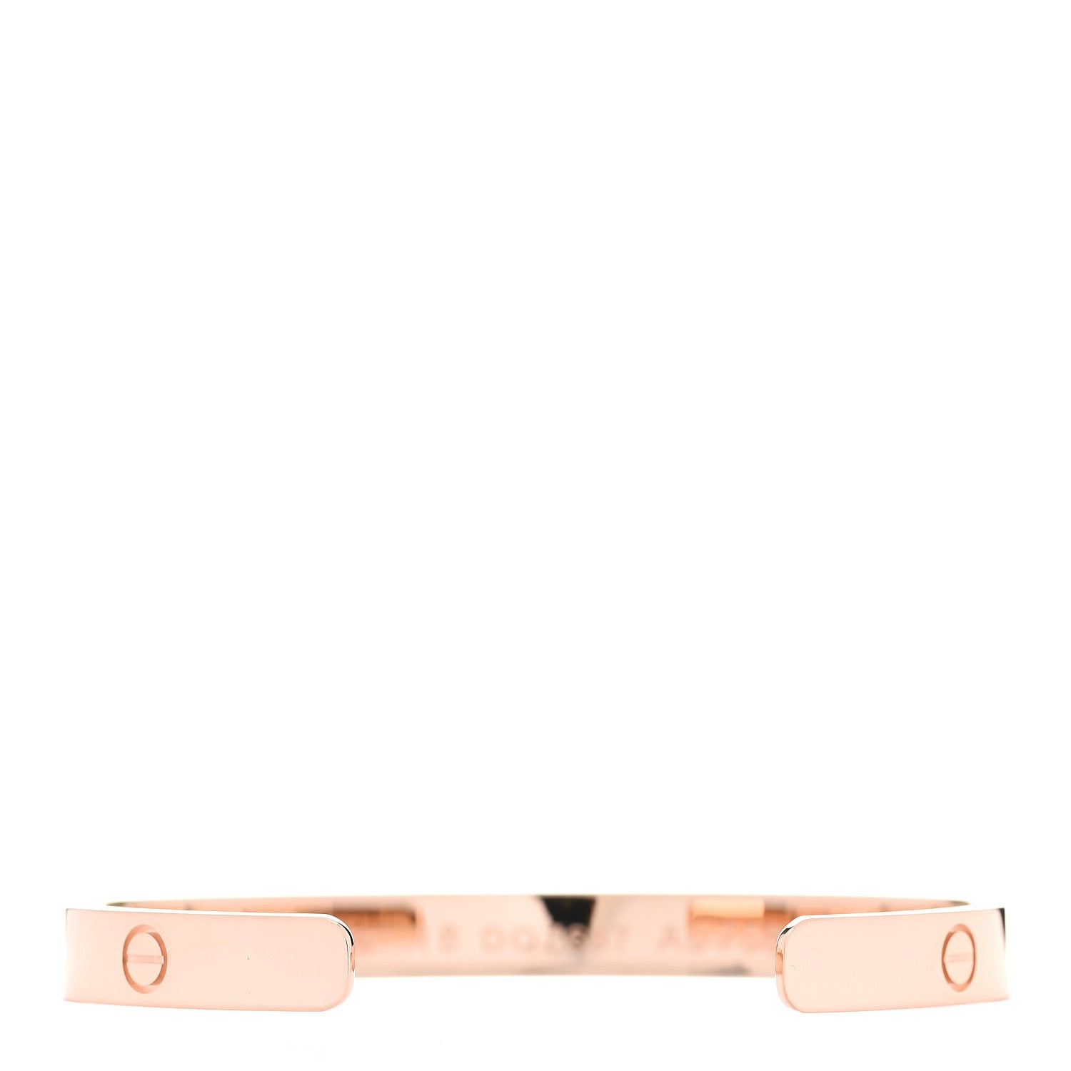 Cartier 18K Pink Gold LOVE Cuff Bracelet 18 2 of 4