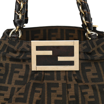Fendi Zucca Mia Tote Tobacco 7 of 9