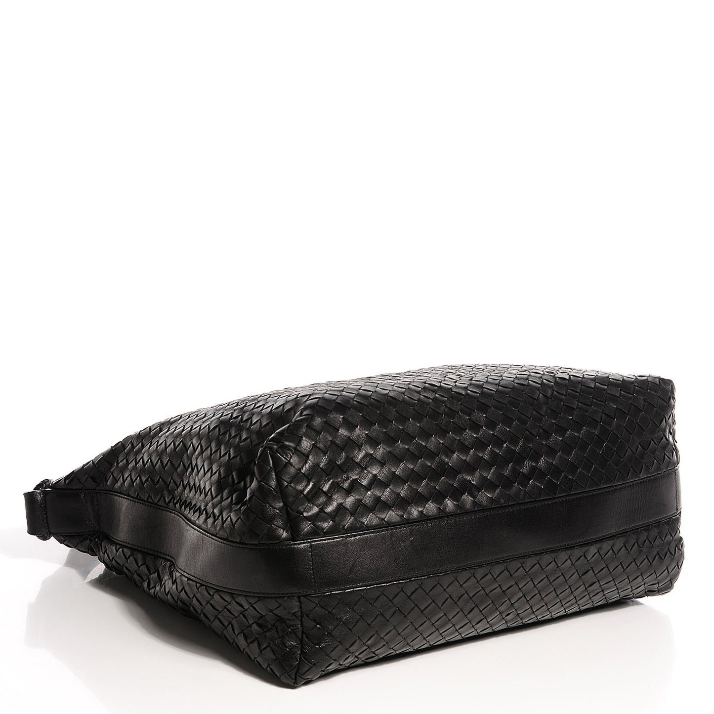 Nappa Intrecciato Shoulder Bag Nero Black