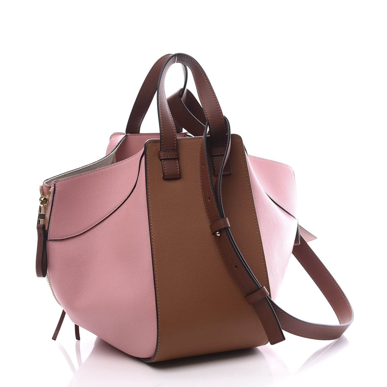 Loewe Calfskin Small Hammock Shoulder Bag Pastel Pink Tan 2 of 10
