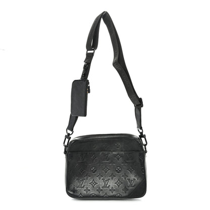 Louis Vuitton Calfskin Monogram Shadow Duo Messenger Black 1 of 10