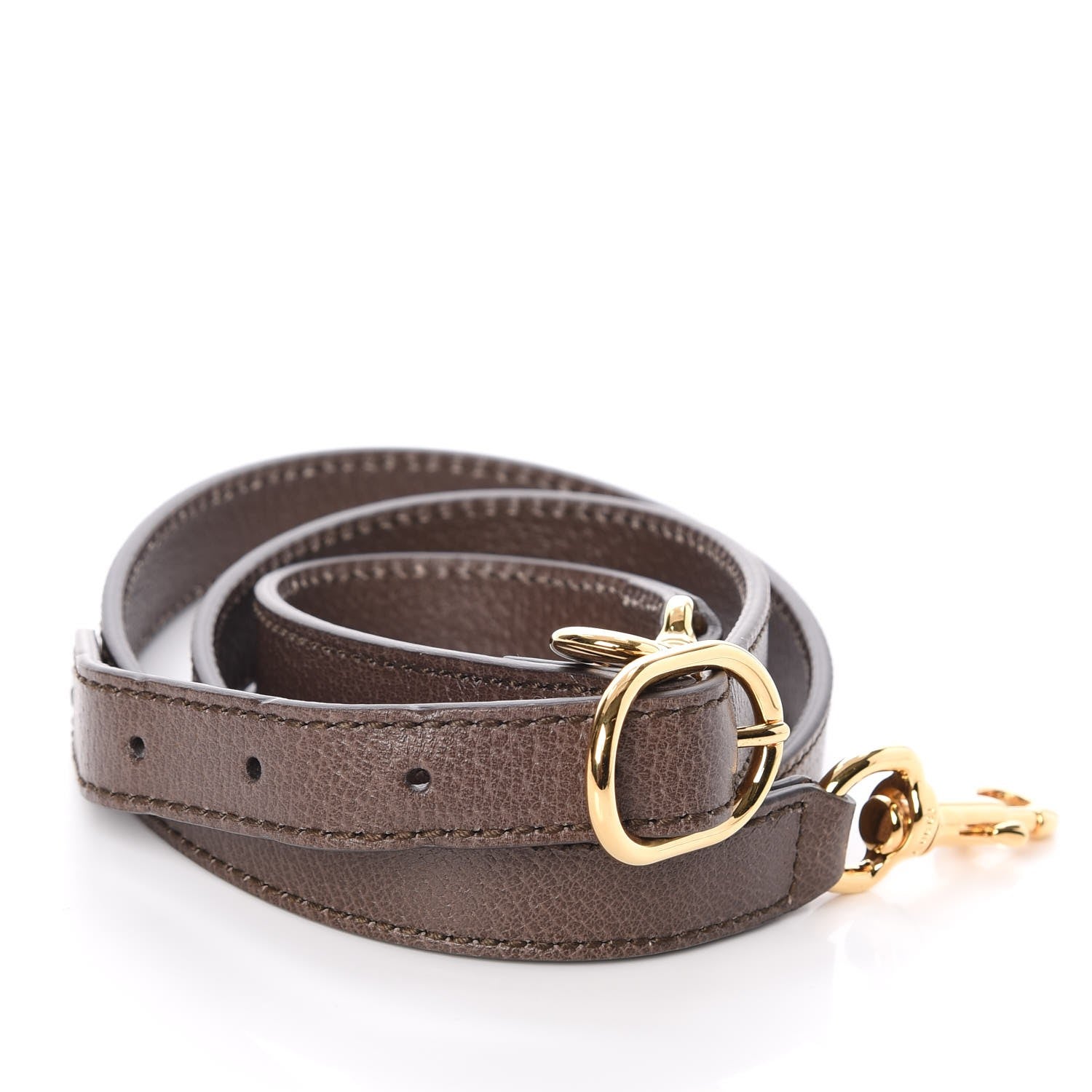 Gucci Calfskin 20mm Shoulder Strap Brown 3 of 5