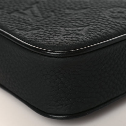 Louis Vuitton Taurillon Monogram Uniformes Solar Ray Soft Pochette Volga Belt Bag Black 7 of 8