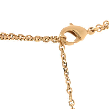 Christian Dior Metal Crystal Petit CD Double Necklace Gold 5 of 5