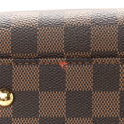 Louis Vuitton Cuir Taurillon Damier Ebene Normandy Black 18 of 20