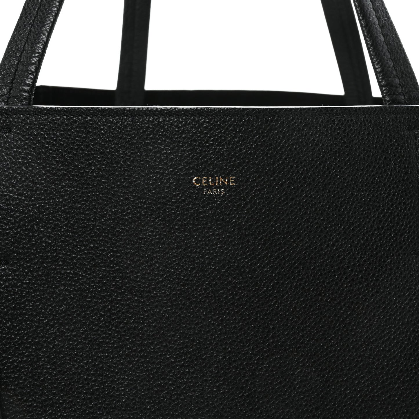 Soft Grained Calfskin Small Belt Cabas Phantom Black