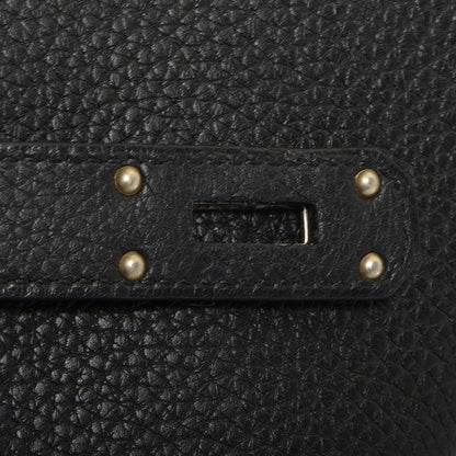 Hermes Taurillon Clemence Shoulder Kelly 40 Black 25 of 26