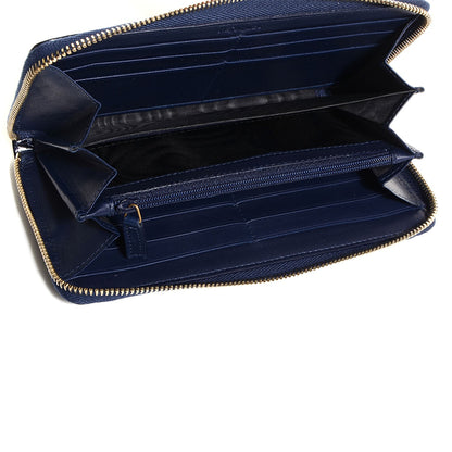 Saint Laurent Patent Y-mail Zip Around Wallet Marine 5 of 7