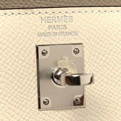 Hermes Epsom Tri-Color Kelly Sellier 25 Nata Chai Gris Meyer 6 of 9