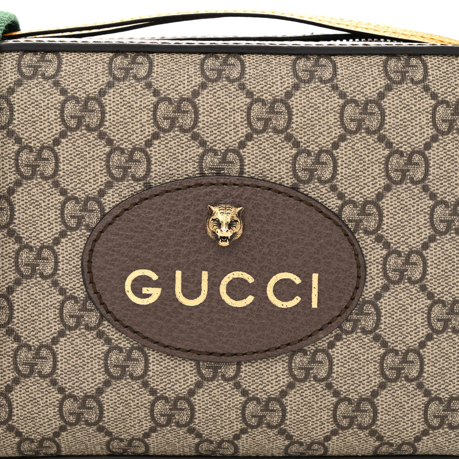 Gucci GG Supreme Monogram Web Neo Vintage Shoulder Bag Beige New Acero Crop 8 of 10