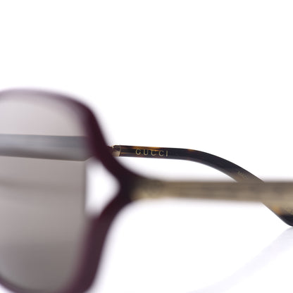 Gucci Acetate Oversized Butterfly Sunglasses GG 0076S Purple 6 of 10