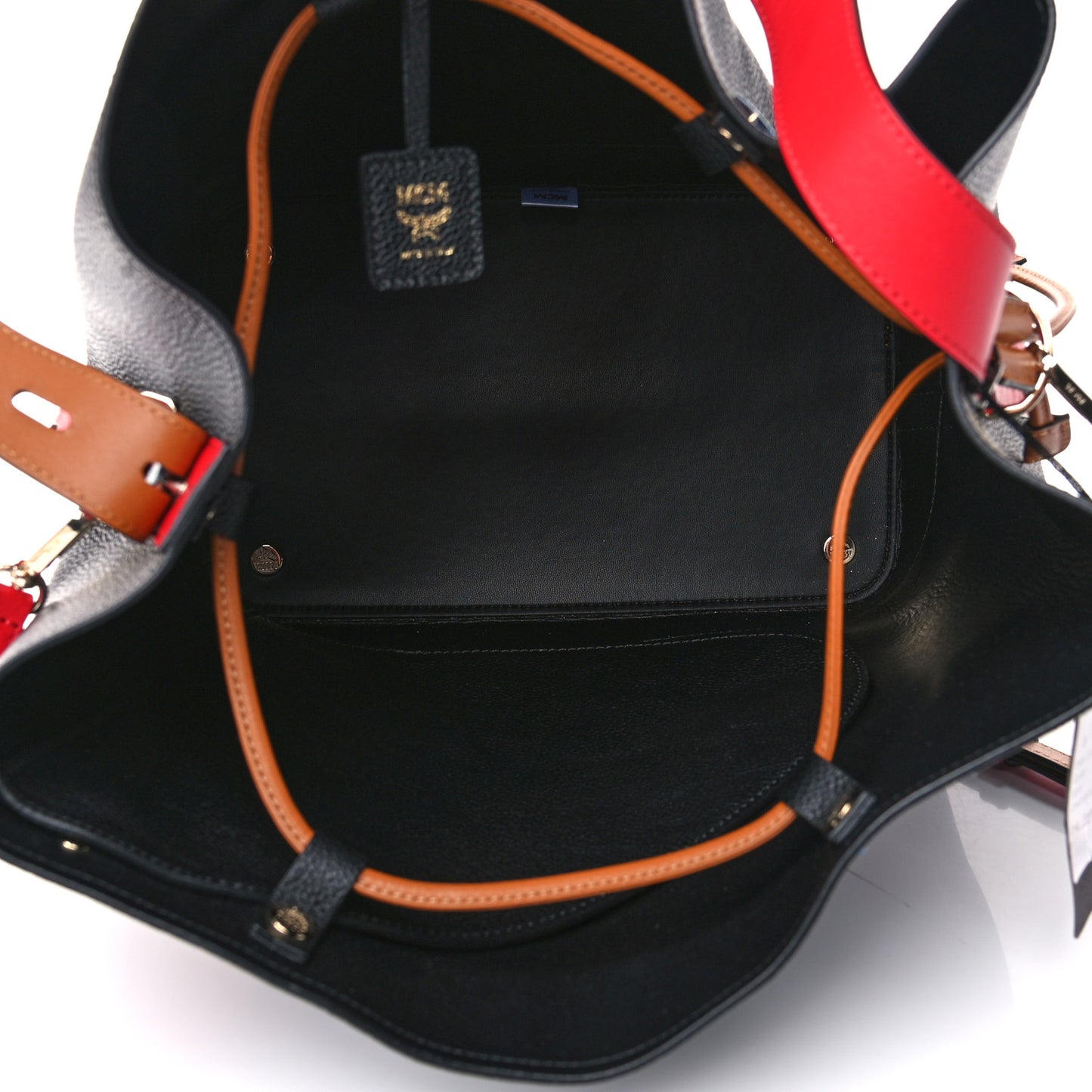 Goatskin Medium Milano Drawstring Bag Black