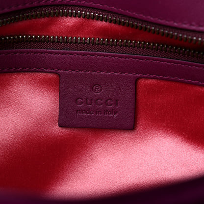 Gucci Velvet Matelasse Small GG Marmont Shoulder Bag Fuchsia Violet Cyclamen 6 of 10