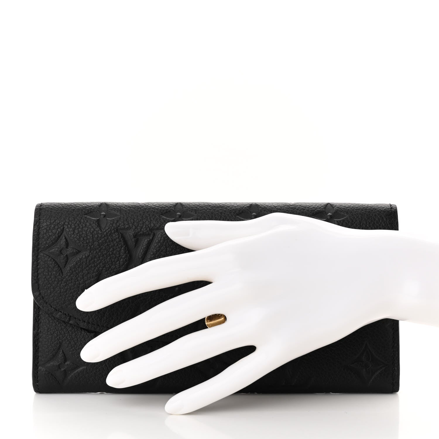 Louis Vuitton Empreinte Emilie Wallet Black Dune 2 of 11