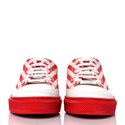 Louis Vuitton Canvas Escale Stellar Sneakers 36 Red 2 of 9