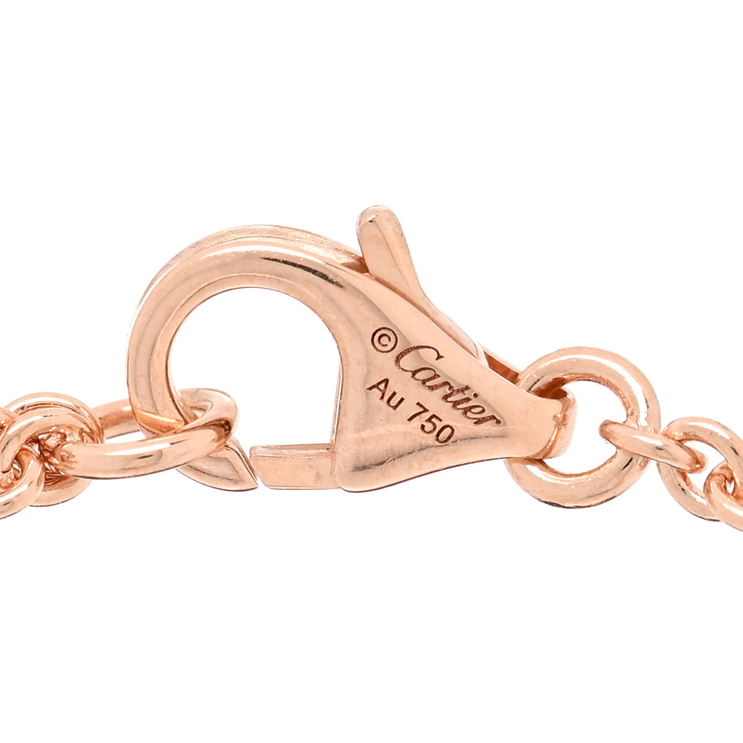 Cartier 18K Pink Gold Interlocking LOVE Bracelet 3 of 4