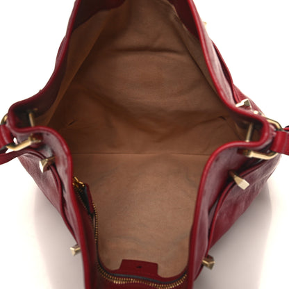 Gucci Sakai Be Green Calfskin Horsebit 1955 Cinch Top Messenger Bag New Cherry Red 5 of 10