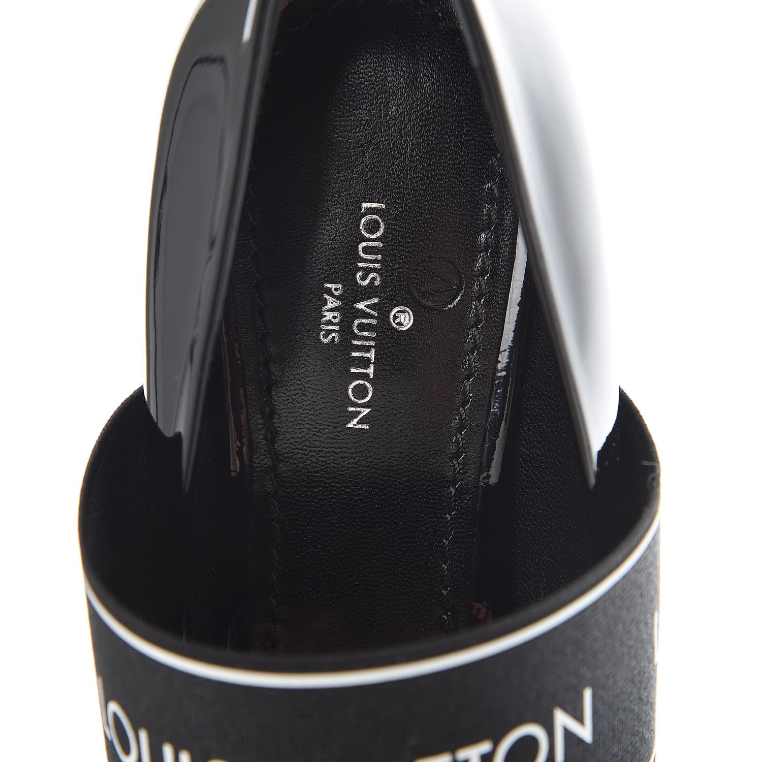 Louis Vuitton Patent Uncover Pumps 36 Black 8 of 10